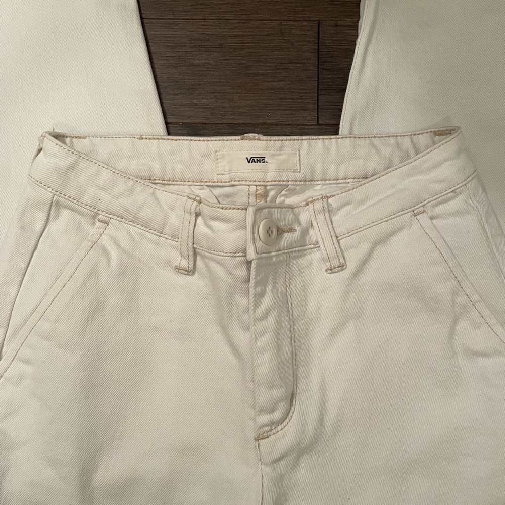 Vans women’s pants, white